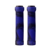 1Pair Soft Rubber Bicycles Handlebar Grips Road Bike Handle Cuffs Cover Soft Shock Absorption Handle Bar Cover tamsiai mėlyna spalva