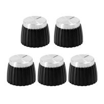 5 vnt. Plastikinis gitaros stiprintuvo rankenėlės dangtelis, skirtas Marshall gitaros stiprintuvui 5pcs black silver white