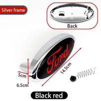 1 vnt. ABS 14,5 cm Automobilio Priekinės Galvos Gaubto Logotipo Galinės Bagažinės Emblemos Lipdukas Ford Mondeo Focus Fusion MK2 MK4 F150 F250 Emblemai