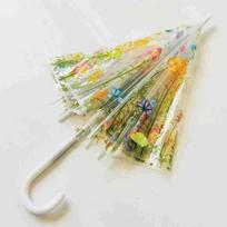 Korėjietiškas aukštos vertės skaidrus skėtis Mori mažas gaivus gėlių skėtis vyrams ir moterims atmosfera gamyklos logotipas 21 inch 8 bone transparent umbrella