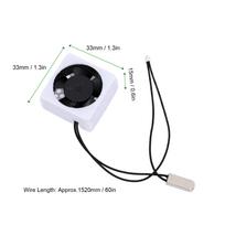 Extruder Fan Fit for Bambu Lab A1 A1 Mini 3D Printer Low Noise 13000 RPM Extruder Cooling Fan Kit with Temperature Sensor