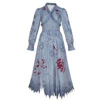 Resident Evil 9 Zombie Sisters Cosplay Costume For Stage Performance In Soft Wool Fabric XL gray