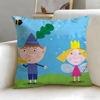 cartoon Ben And Hollys Little Kingdom Cushion Cover Soft  EasyWash Pillow Case  Versatile for Couch Bed Travel and Office 30X30cm