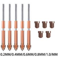 Creality K1C Unicorn Quick-Swap Nozzle Kit Integrated Chromium Zirconium for K1 K1 Max Ender 3 V3 V3 plus K1C K1SE 3D Printer 1.0mm
