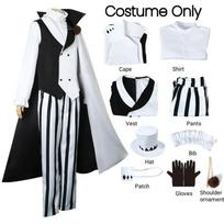 Nikolai Gogol Cosplay Kostiumas Anime Bungou BSD 4 Sezonas Nikolai Cosplay Apsiaustas Chalatas Vienoda Kostiumas Perukas Helovinas XXL&Other white
