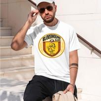 Bloodhound Gang 2026 New Model Unisexs Shortsleeve Crewneck Tshirt Classic Casual Multiple Colors And Sizes For Daily Wear Alld M beige