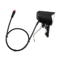 ,Universal Voltage Headlight Front lighting led Lamp for Electric Bicycles Night Cycling black