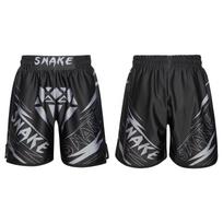 Vaikams Muay Thai šortai Treniruotės Bokso lagaminai Kovos menų įranga Kovos šortai narve 11-12 Years pilka/juoda