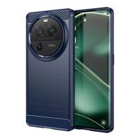 Dėklas Oppo Find X6 Pro Dėklas Oppo Find X6 Pro Bamperis Apsauga nuo smūgių Minkštas Silikoninis Anglies Pluošto Dėklas Oppo Find X6 Pro Dėklas For Oppo Find X6 Pro mėlyna