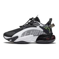 Li Ning Round Air Ultra Dimension Half Palm Air Cushion Shock Absorption Non-Slip Wear-Resistant Low-Top Running Shoes Kids sneaker Black YKCS004-1 31 gray