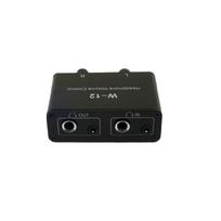 1/4 /6.35mm Volumes Adjustment Device 3.5mm/1/8inch Audios Volumes Controller for Clear Sound Output in Studio Setting 1 black