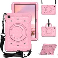 Skirta Samsung Galaxy Tab A9 Plus A11 Plus dėklas EVA besisukantis planšetinio kompiuterio dangtelis Galaxy Tab A9+ SM-X210 X216 A11+ SM-X230 X236 11'' Tab A9 Plus 11inch rožinė