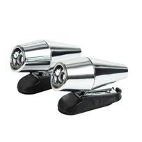 2Pcs Ultrasonic Animal Repeller Saving Wind Whistle Car Motorcycle Deer Warning Repeller Black Whistles gray