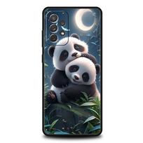 Phone Case for Samsung Galaxy A13 A15 A17 A07 A21S A22 A23 A25 A31 A73 A32 A52 A52S A41 5G Soft TPU Shell Cartoon Lovely Panda Samsung A52 5G gray