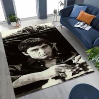 Klasikinis Scarface Tony Montana Filmo Meno Kilimas Kilimas Miegamojo Svetainės Sofai Namų Durų Kilimėlis Dekoras, Didelis Vaikams Neslystantis Grindų Kilimėlis 70x100cm( 27x39in )