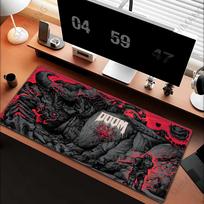 HD DDoom Mousepad Large Gaming Mouse Pad LockEdge Thickened Computer Keyboard Table Desk Mat 800x400x2mm brown