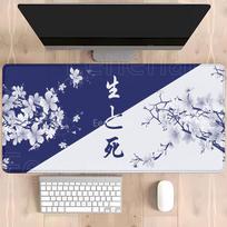Mousepad Sakura cherry blossom Large Gaming Mouse Pad Computer xcm table mat PC Gaming Keyboard offices accessories Desk Mat 400x800x2mm gray