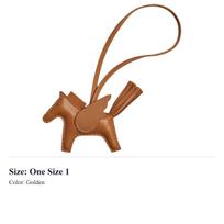HERMES Rodeo Pegase Milo Lambskin Vs Swift Leather Bag Charm Bag Merch Small Women's Gold H083010CABI One Size 1 auksinė