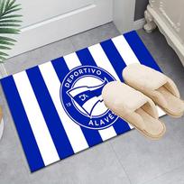 1PC Deportivo Alaves Crest Rug Game Carpet, Floor Mat for Bedroom Living Room Entryway Rug, Home Decor Idea Gift for Christmas birthday 40cmx60cm white