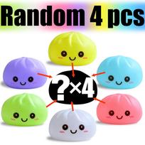 2027 Led Bun Squishy, Glowing Stress Ball, Light-Up Bubble Spitting Bun, Realistic Steamed Bun, Aesthetic Desk Decor
