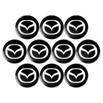 14mm Automobilio nuotolinio rakto korpusas Mazda 3 Bk 6 Gh CX-5 CX30 MX-5 2 5 CX-3 GJ GL CX-8 MS RX-8 626 Miata Speed 6 mygtukų išmaniojo rakto dėklas black