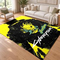 Cyberpunk 2077 Custom Name Personalized Rug Non‑Slip Doormat Floor Carpet Housewarming Birthday Gift for Family Friends 80cmx120cm