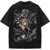 shirts MisaMisa Printed Tee Anime Death Note Clothing Men Women Retro 110 gray