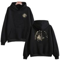 Expedition 33 Esquie II Hoodies Clair Obscur Expedition 33 Men Women RPG Game Fan Merchandise Sweatshirts Long Sleeve Pullovers 4XL black