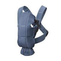 BabyBjorn kūdikio nešioklė MINI Austa Vintage Indigo naujagimiams nuo 0 iki 12 mėn. MINI gray