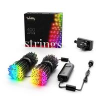 Twinkly|Strings Smart LED Lights 400 RGB (Multicolor), 32m, Black wire|RGB – 16M+ colors