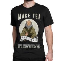 Daryk arbatą, o ne karą Iroh Vyriški Moteriški Marškinėliai Avataras Paskutinis Oro Valdytojas Laisvalaikio Marškinėliai Grynos Medvilnės 4XL 5XL 6XL Drabužiai S beige