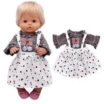 40 cm kūdikių lėlių drabužiai žieminis paltas Nenuco lėlės drabužiai Ropa Y Su Hermanita aksesuarai gray