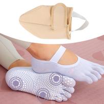 Castor Oil Pack for Feet Portable Comfortable Foot Wrap with Adjustable Strap Cover beige