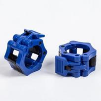 25/50mm Quick Release Barbell Clamps Spin Lock Barbell Collars Weight Bar Clips for Weightlifting and Strength Training 28mm mėlyna