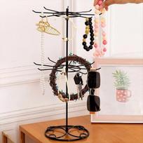BHBL Jewelry Display Holder, Necklace Display Stands, Rotating Storage Rack, Keychain Display Rotating Jewelry Display Stand China Mainland beige