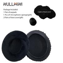 NullMini Replacement Earpads for HyperX Cloud II Headphones Headband Earmuff Thicken Leather Velvet Sleeve Headset black