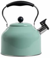 Arbatinukas su švilpuku Homla Softboil Basic 240535, 3 l, sidabro sp./juoda sp./žalia sp.
