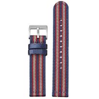 Nailoniniai laikrodžio dirželiai 18mm 24mm 20mm 22mm Omega laikrodžiams Austo drobės audinio dirželiai vyrams Karinis Sportinis Greito atsegimo apyrankės diržai 20mm&Silver Clasp gray
