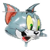 Tom & Jerry Klounas Monstras Aliuminio Folijos Balionas Vaikų Gimtadienio Šventės Dekoracijai Pink Clown Head