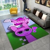 Music Sprunki Incredibox Game Non-Slip Area Rug for Living Room,Bedroom,Playroom,Soft Carpet Floor Mat Home Decor Rug Kids Room 40x60cm