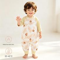 Vasarinis berankovis miegmaišis su kojomis - Vėsus ir lengvas unisex kūdikio pledas 90 cm (15 months-2 years, 21-24 lbs) beige