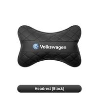 Automobilinės kėdutės galvos atrama Pagalvėlė Juosmens pagalvėlė Interjero aksesuarai / Ratlankio dangtelis VW R Golf Touran Octavia Motion GTI Polo Auto MK7 knvc93 black