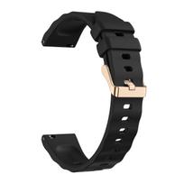 18 mm silikoninė apyrankė, skirta Garmin Venu 4 41 mm, apyrankė, skirta Garmin Forerunner 265s 255s Venu2s Venu3s Vivoactive4s, dirželis Correa Venu3S Venu2S black