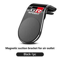 Toyota Automobiliui L Tipo Metalinis Magnetinis Telefono Laikiklis Interjero Aksesuarai GR Sport Crown RAV4 Yaris Land Cruiser Corolla Prius CHR gray