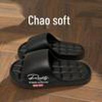 Men's Non-slip, Odor-proof EVA Slippers for Home, Indoor, Bathroom, & Shower - All-season. 44-45 black
