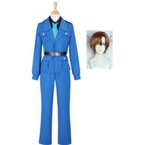 Anime vyriškas kostiumas Hetalia Šiaurės Italija Feliciano Vargas Cosplay mokyklinė uniforma Helovino Kalėdų apranga Kostiumas M white