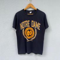 Vintage 80s champion university of notre dame 50/50 tshirt 130 gray