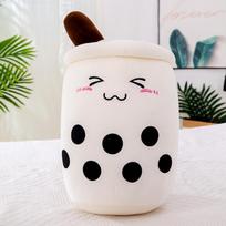 22-70cm Milžiniški Bubble Tea pliušiniai žaislai Squishy pieno arbatos su boba pagalvė Peluche ledų, vaisių, sulčių gėrimo buteliuko rekvizitas dekoras dovana 22cm