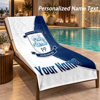 Custom Text Preston North End Print Beach Towel Large Towel For Home Bathroom Beach 80cmx160cm(31x63inch)
