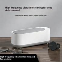 Ultrasonic Cleaning Machine Vibration Wash Cleaner Jewelry Glasses Cleaner Watch Cleaning Makeup Brush Cleaning Tool white